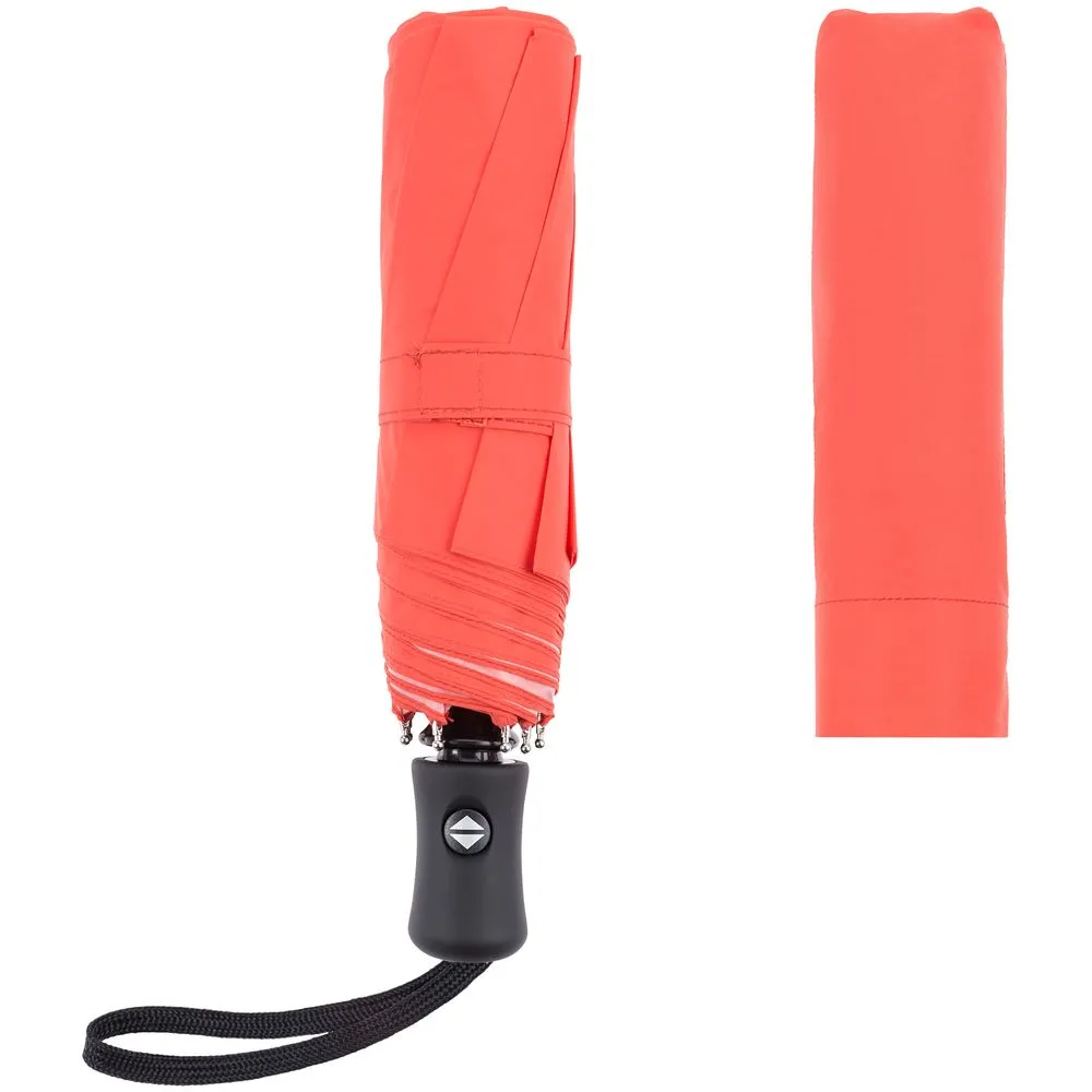 Зонт складной Manifest Color со светоотражающим куполом, красный заказать онлайн с вашим дизайном на заказ в Москве и области