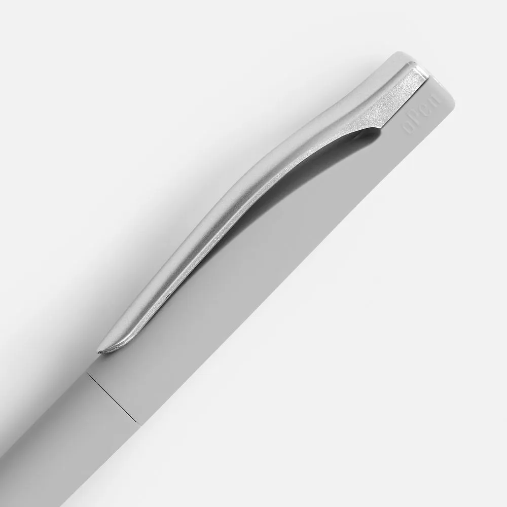 Ручка шариковая Pin Soft Touch, серая заказать онлайн с вашим дизайном на заказ в Москве и области
