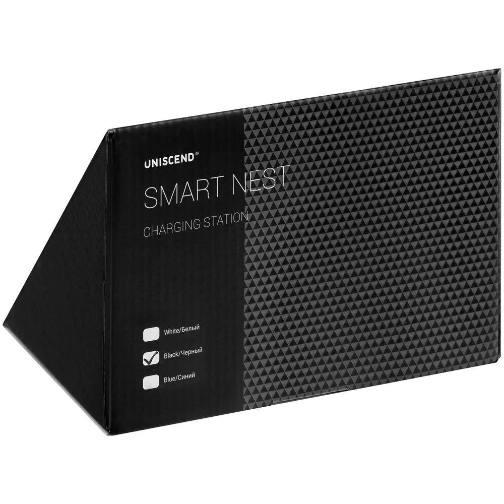 Зарядная станция Smart Nest, черная заказать онлайн с вашим дизайном на заказ в Москве и области