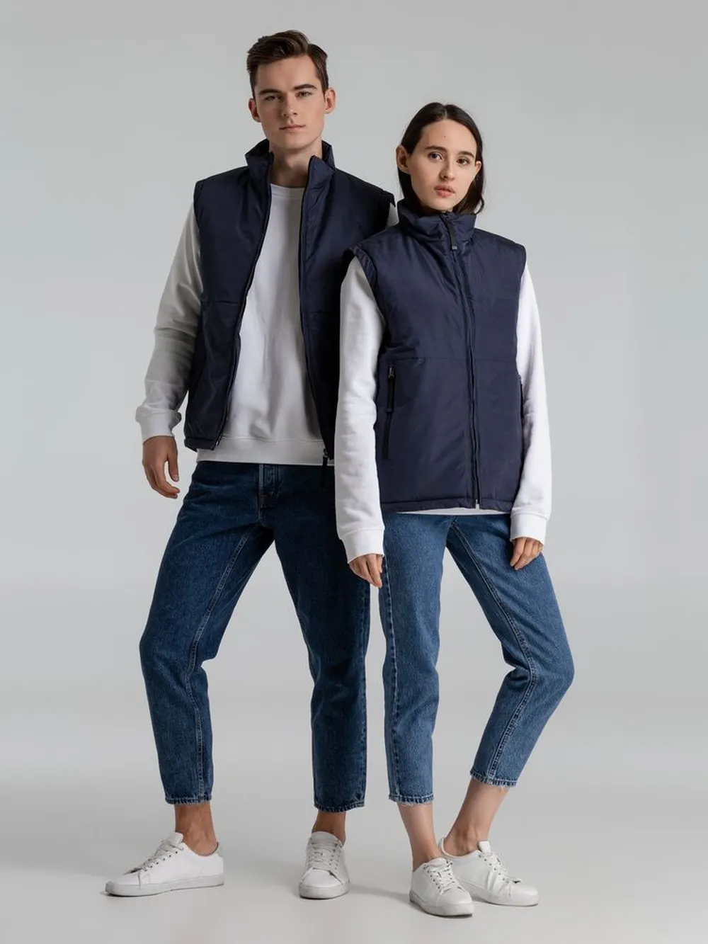 Жилет светоотражающий Lattvind темно-синий, размер S заказать онлайн с вашим дизайном на заказ в Москве и области