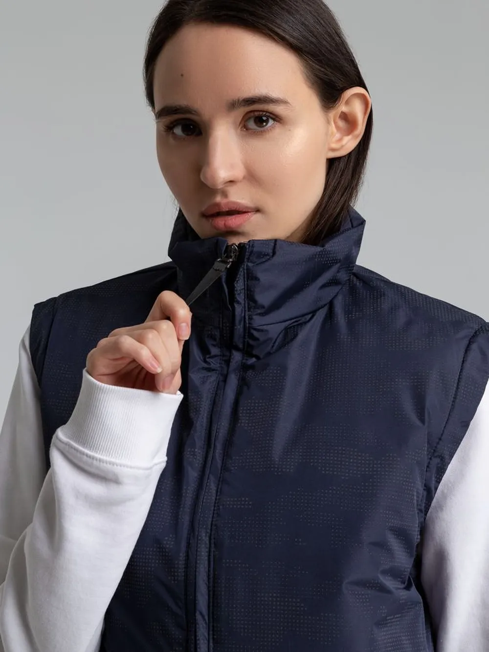 Жилет светоотражающий Lattvind темно-синий, размер S заказать онлайн с вашим дизайном на заказ в Москве и области