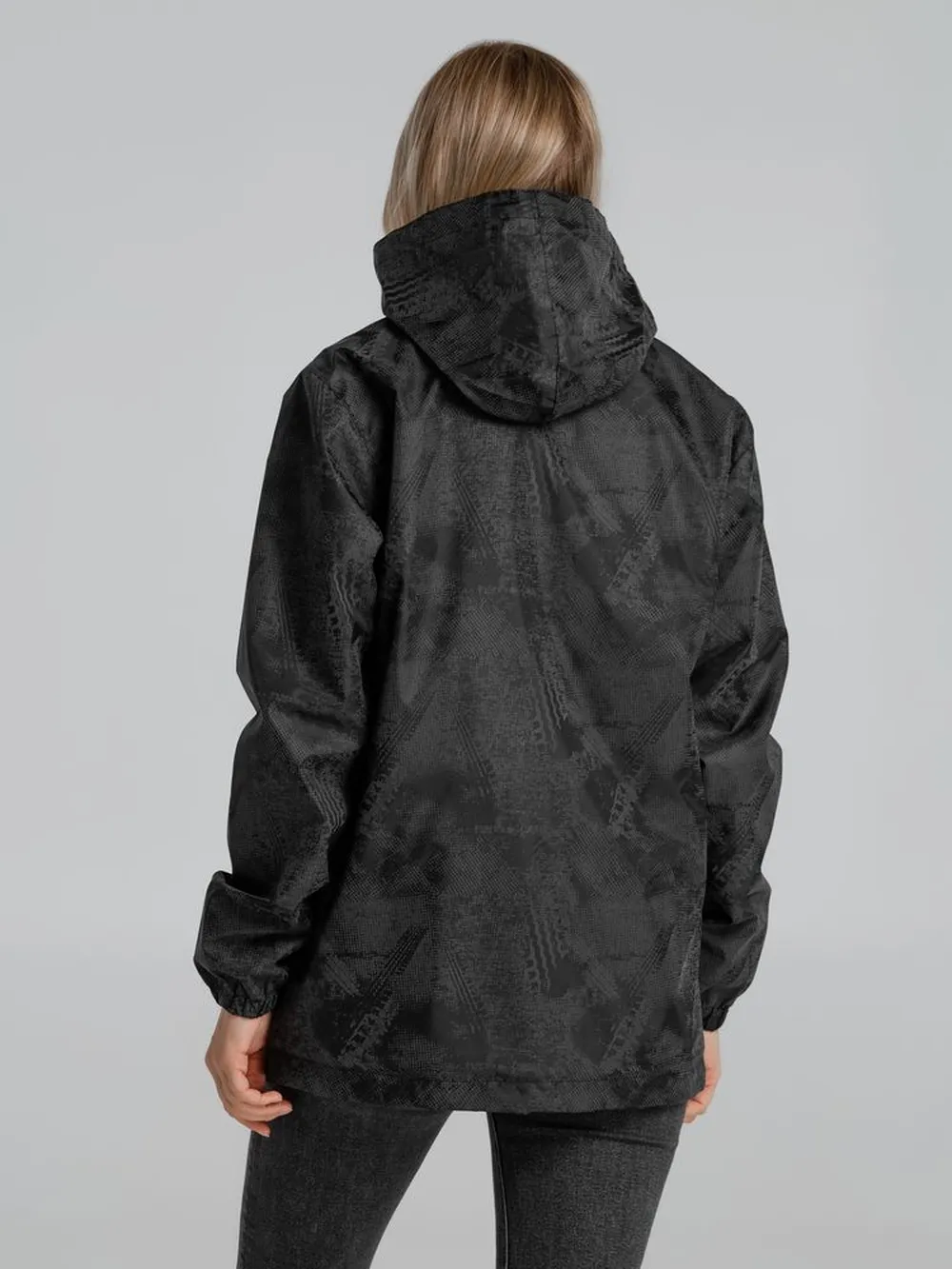 Ветровка светоотражающая Finvind темно-серая, размер XXS заказать онлайн с вашим дизайном на заказ в Москве и области