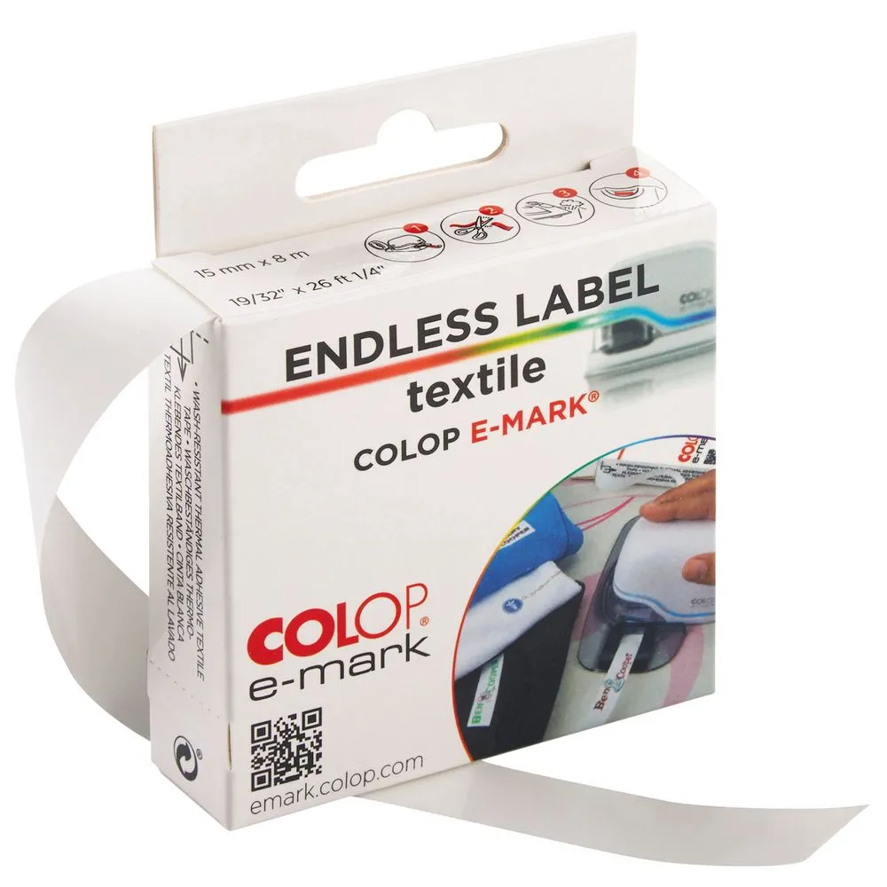 Термоклеевая лента Colop E-mark для текстиля заказать онлайн с вашим дизайном на заказ в Москве и области