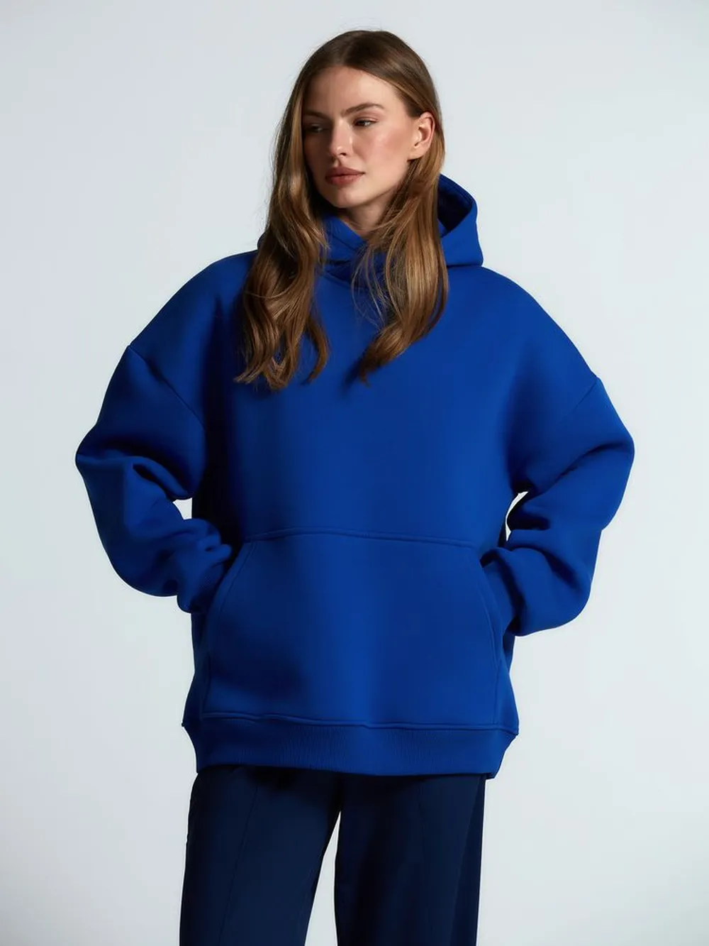 Худи Kulonga Oversize, ярко-синее, размер M/L заказать онлайн с вашим дизайном на заказ в Москве и области