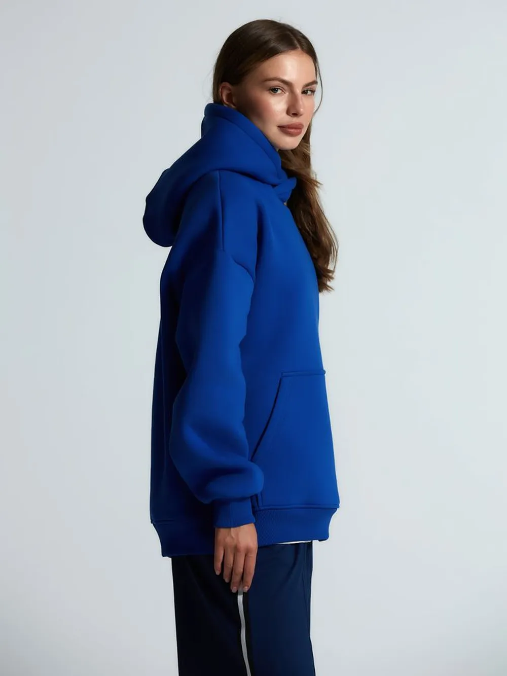 Худи Kulonga Oversize, ярко-синее, размер 3XL/4XL заказать онлайн с вашим дизайном на заказ в Москве и области