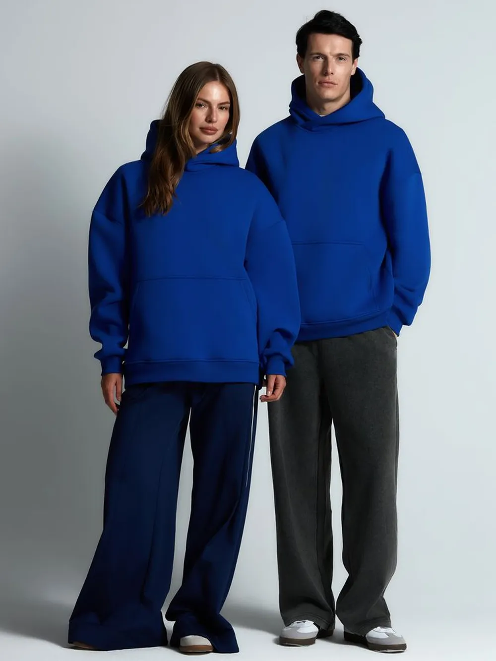 Худи Kulonga Oversize, ярко-синее, размер 3XL/4XL заказать онлайн с вашим дизайном на заказ в Москве и области