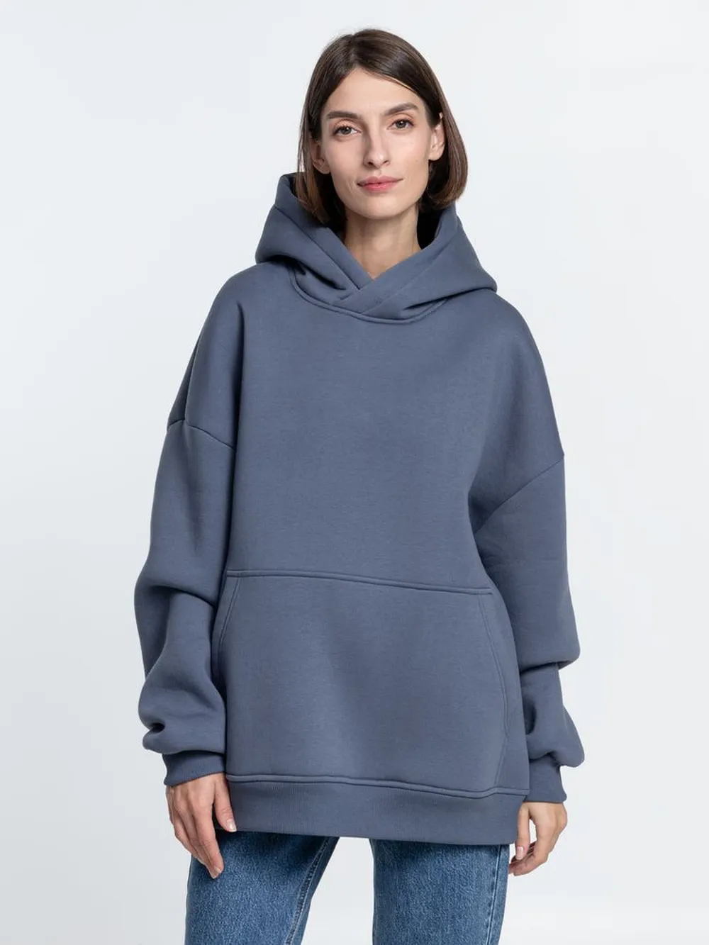 Худи Kulonga Oversize, темно-серое, размер ХS/S заказать онлайн с вашим дизайном на заказ в Москве и области