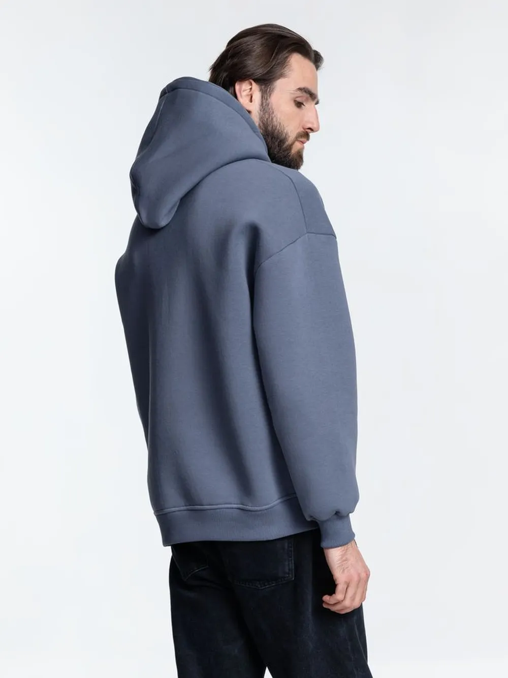 Худи Kulonga Oversize, темно-серое, размер M/L заказать онлайн с вашим дизайном на заказ в Москве и области