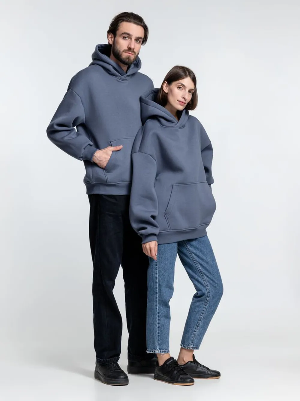 Худи Kulonga Oversize, темно-серое, размер M/L заказать онлайн с вашим дизайном на заказ в Москве и области