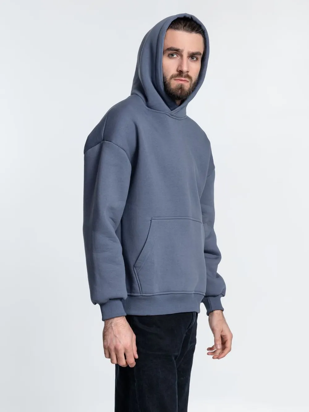 Худи Kulonga Oversize, темно-серое, размер ХL/ХХL заказать онлайн с вашим дизайном на заказ в Москве и области