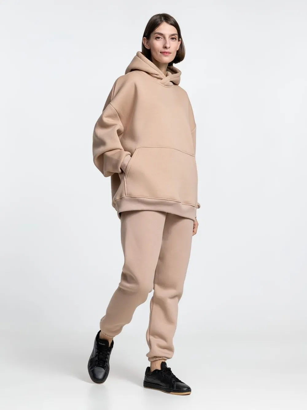 Худи Kulonga Oversize, бежевое, размер 3XL/4XL заказать онлайн с вашим дизайном на заказ в Москве и области
