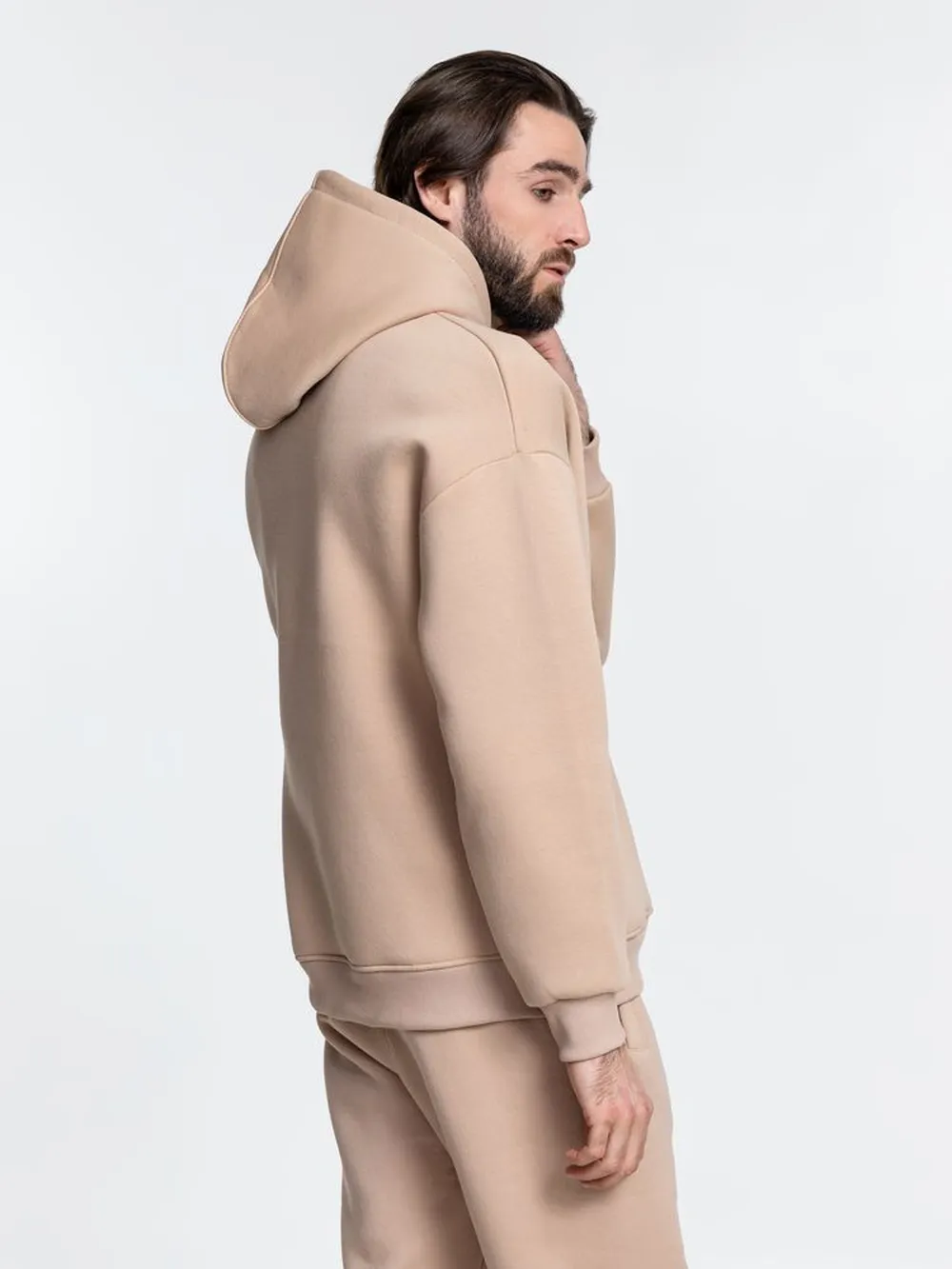 Худи Kulonga Oversize, бежевое, размер 3XL/4XL заказать онлайн с вашим дизайном на заказ в Москве и области