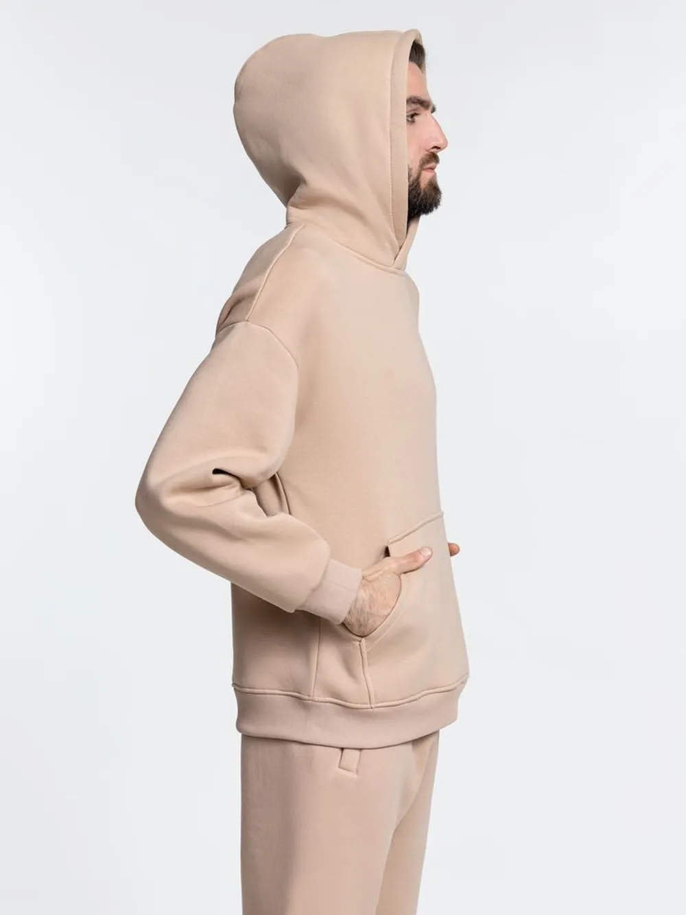 Худи Kulonga Oversize, бежевое, размер 3XL/4XL заказать онлайн с вашим дизайном на заказ в Москве и области
