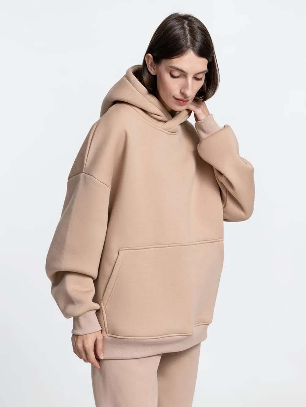 Худи Kulonga Oversize, бежевое, размер 3XL/4XL заказать онлайн с вашим дизайном на заказ в Москве и области