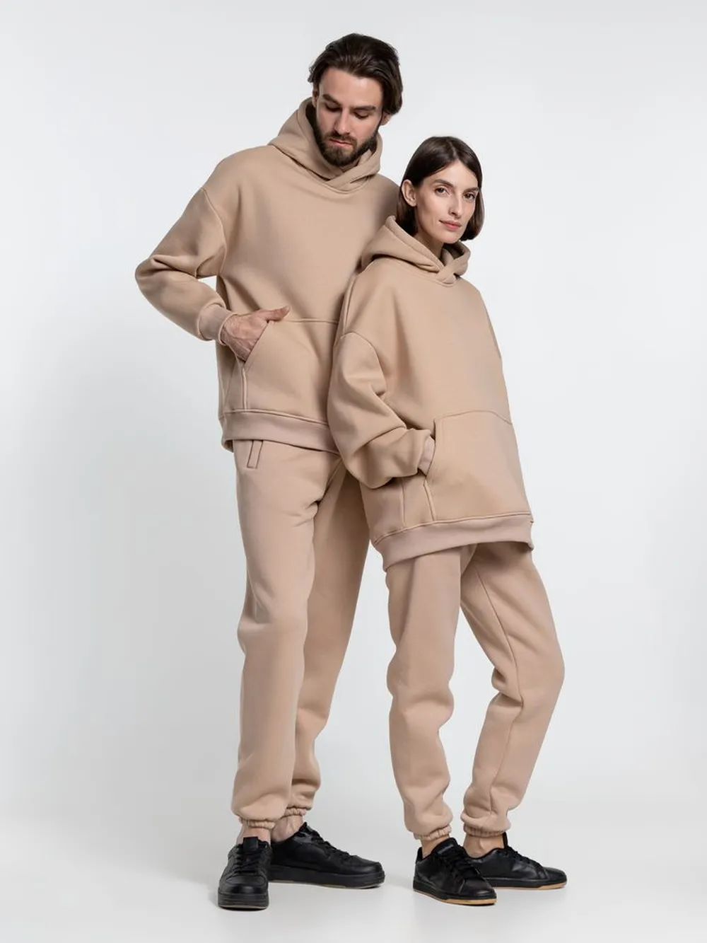Худи Kulonga Oversize, бежевое, размер 3XL/4XL заказать онлайн с вашим дизайном на заказ в Москве и области