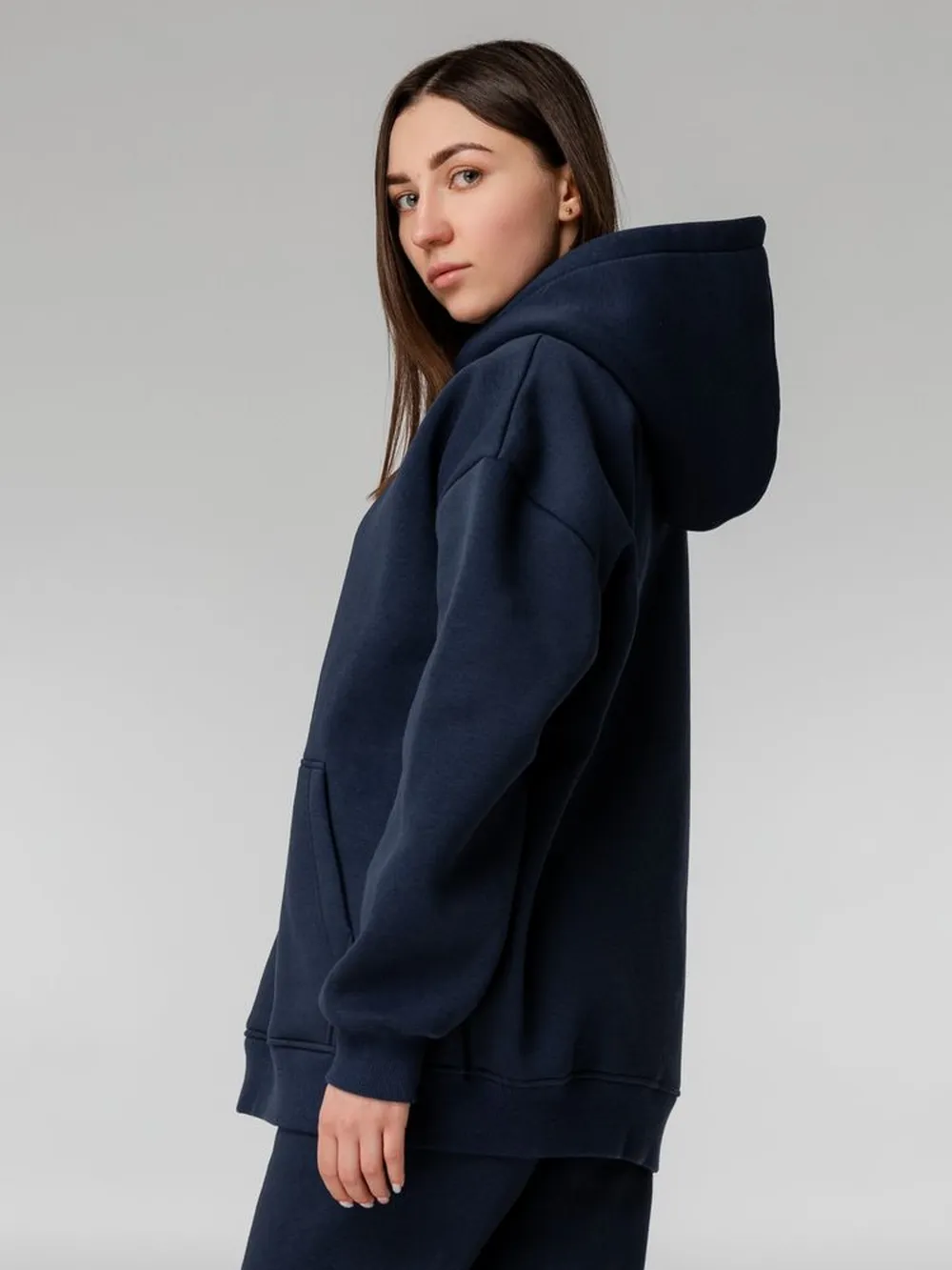 Худи Kulonga Oversize, темно-синее, размер ХS/S заказать онлайн с вашим дизайном на заказ в Москве и области