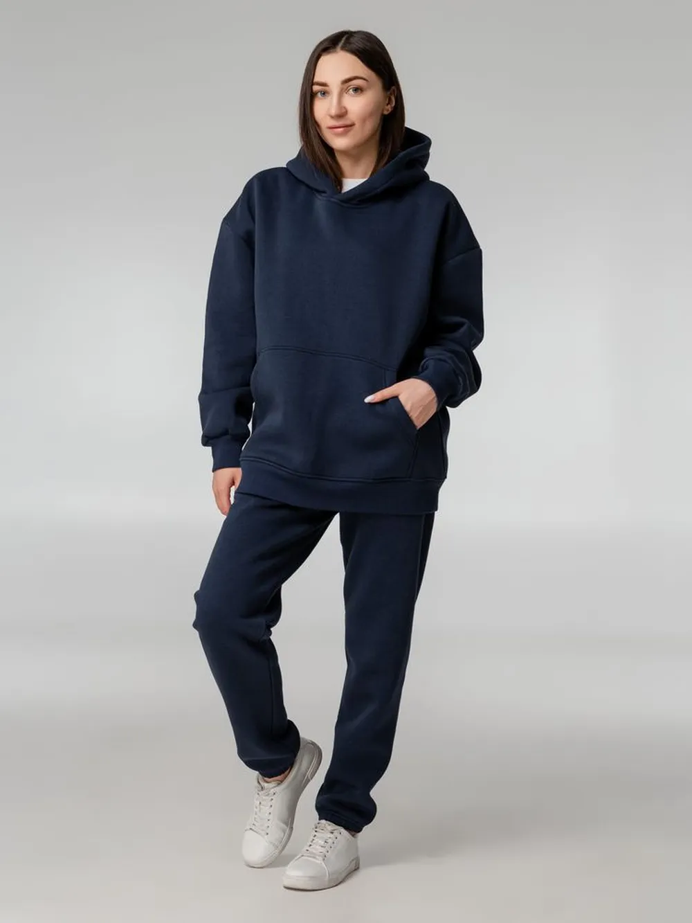 Худи Kulonga Oversize, темно-синее, размер ХS/S заказать онлайн с вашим дизайном на заказ в Москве и области