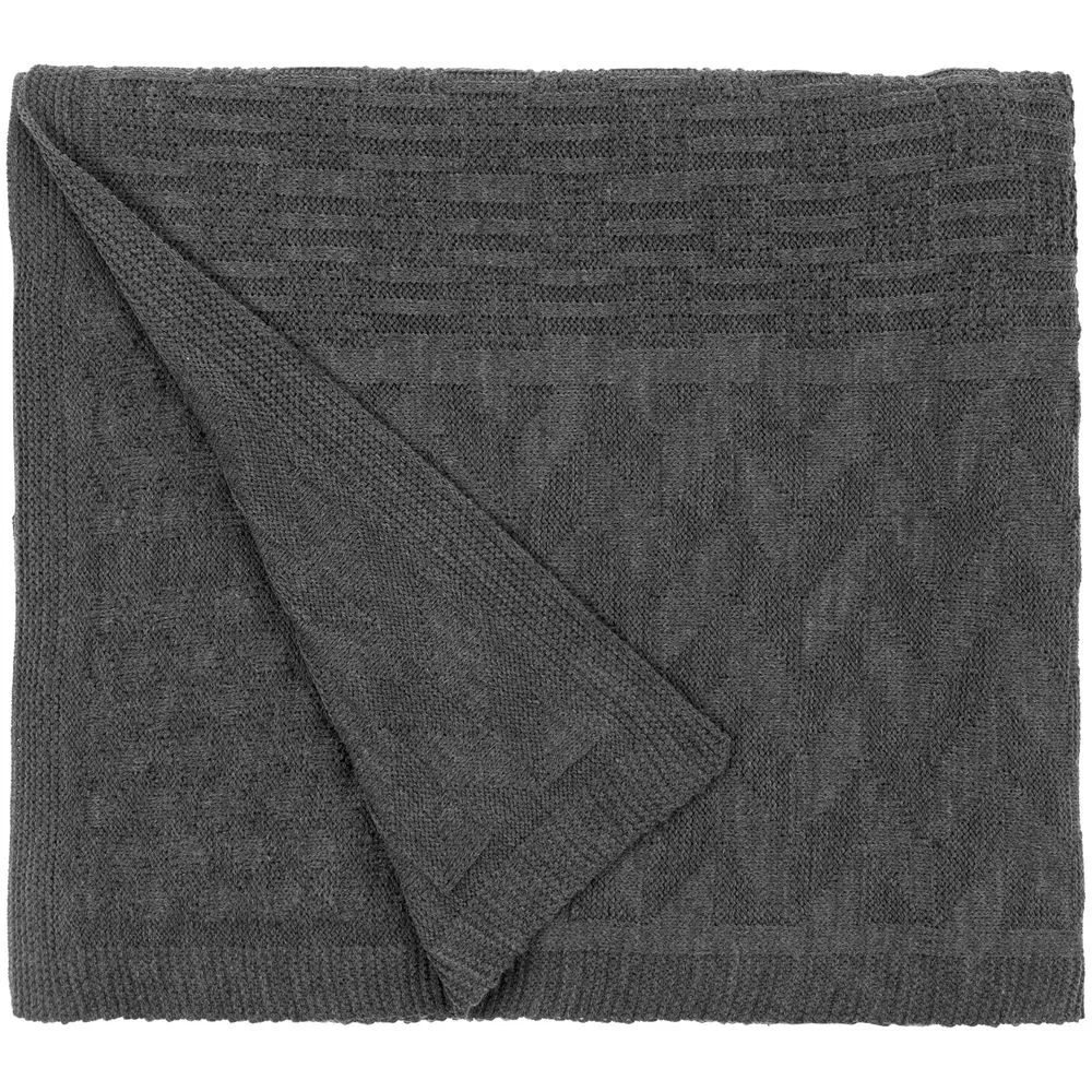 Плед Snippet, темно-серый заказать онлайн с вашим дизайном на заказ в Москве и области