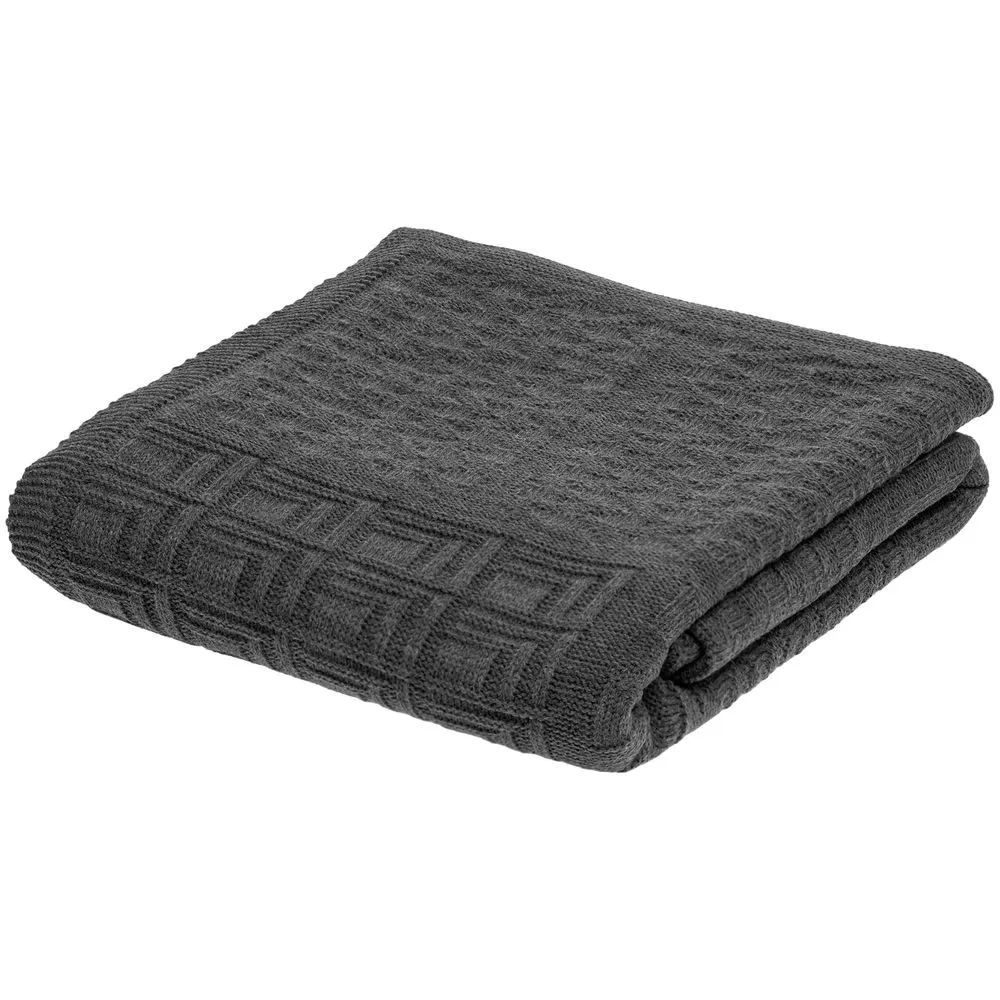 Плед Snippet, темно-серый заказать онлайн с вашим дизайном на заказ в Москве и области