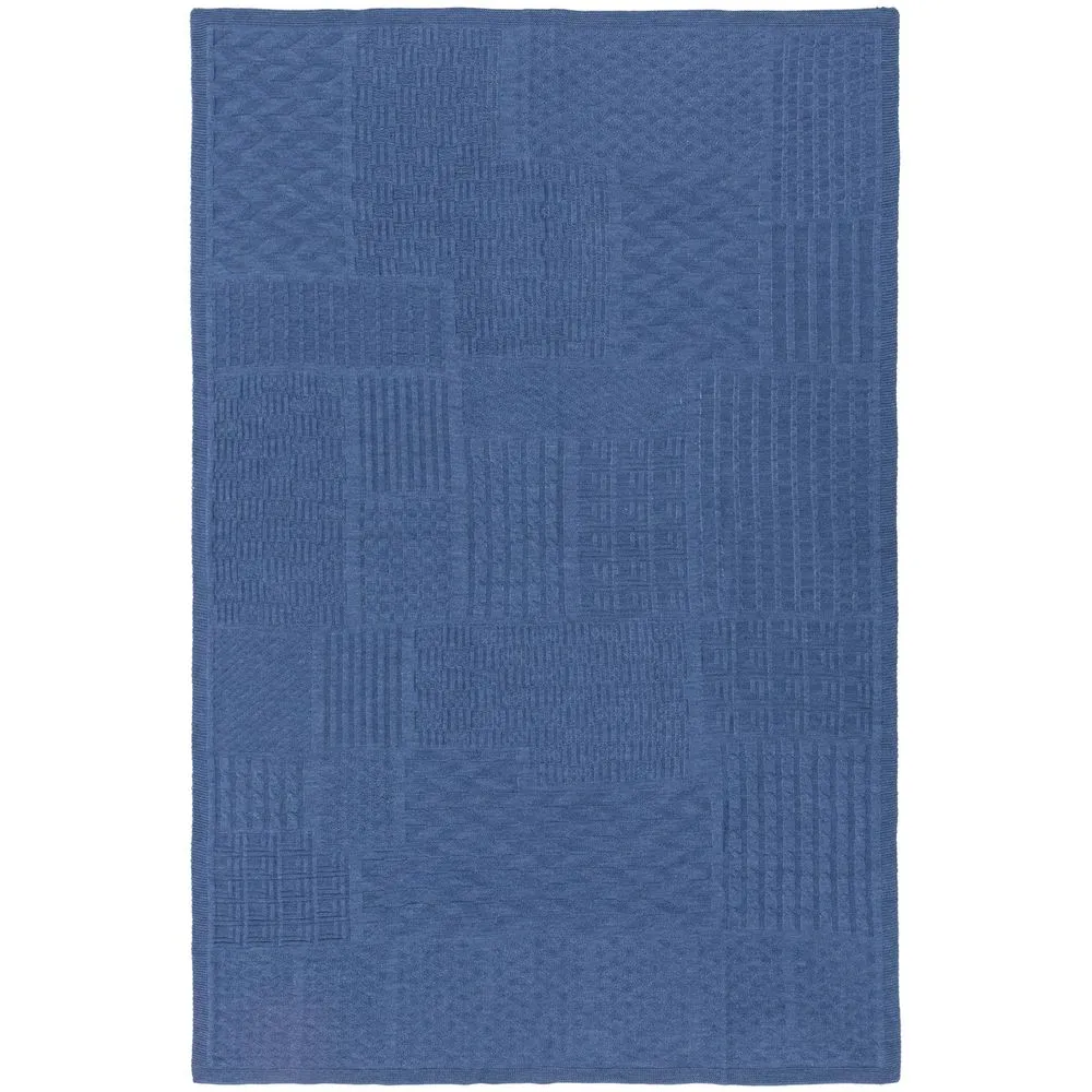 Плед Snippet, синий меланж (джинс) заказать онлайн с вашим дизайном на заказ в Москве и области