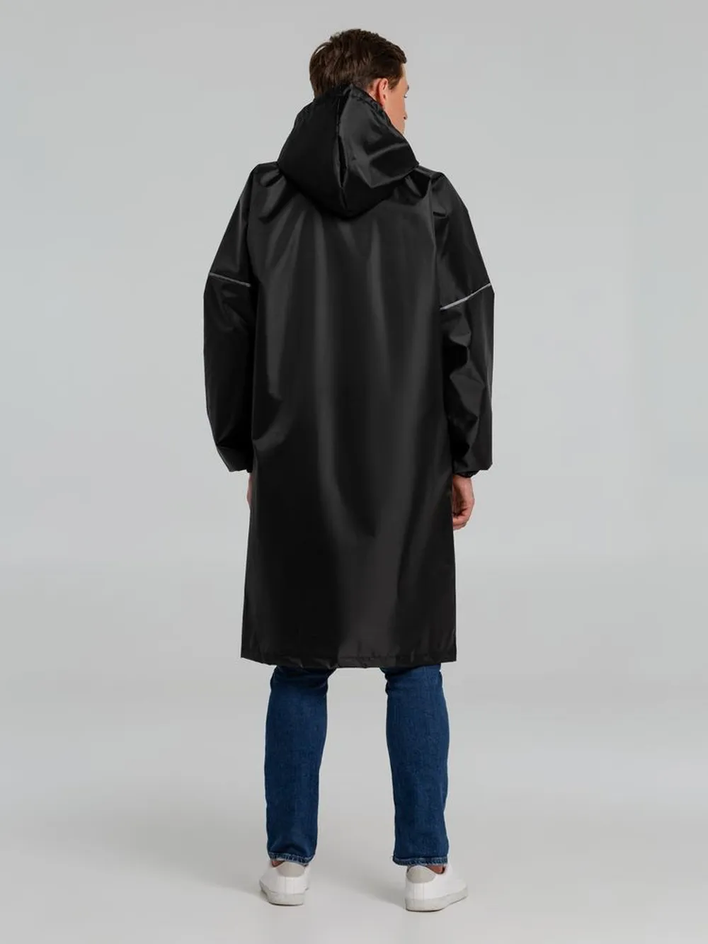Дождевик со светоотражающими элементами Rainman Blink, черный, размер XXL заказать онлайн с вашим дизайном на заказ в Москве и области