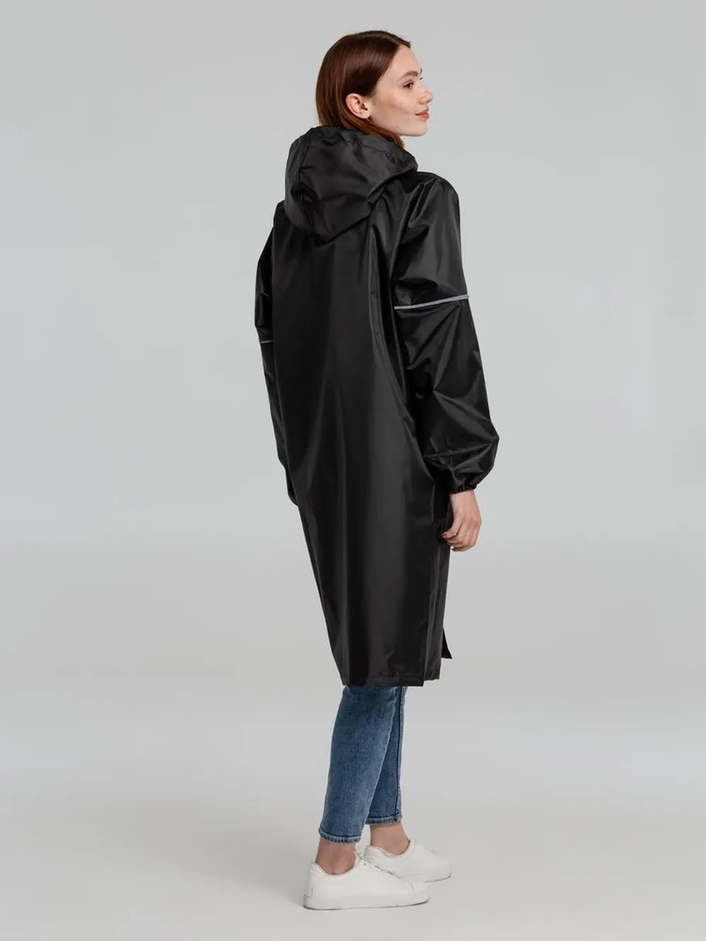 Дождевик со светоотражающими элементами Rainman Blink, черный, размер XXL заказать онлайн с вашим дизайном на заказ в Москве и области