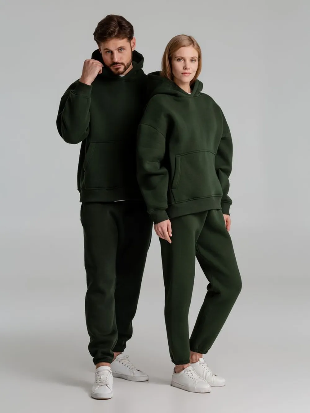 Худи Kulonga Oversize, темно-зеленый (хаки), размер 3XL/4XL заказать онлайн с вашим дизайном на заказ в Москве и области