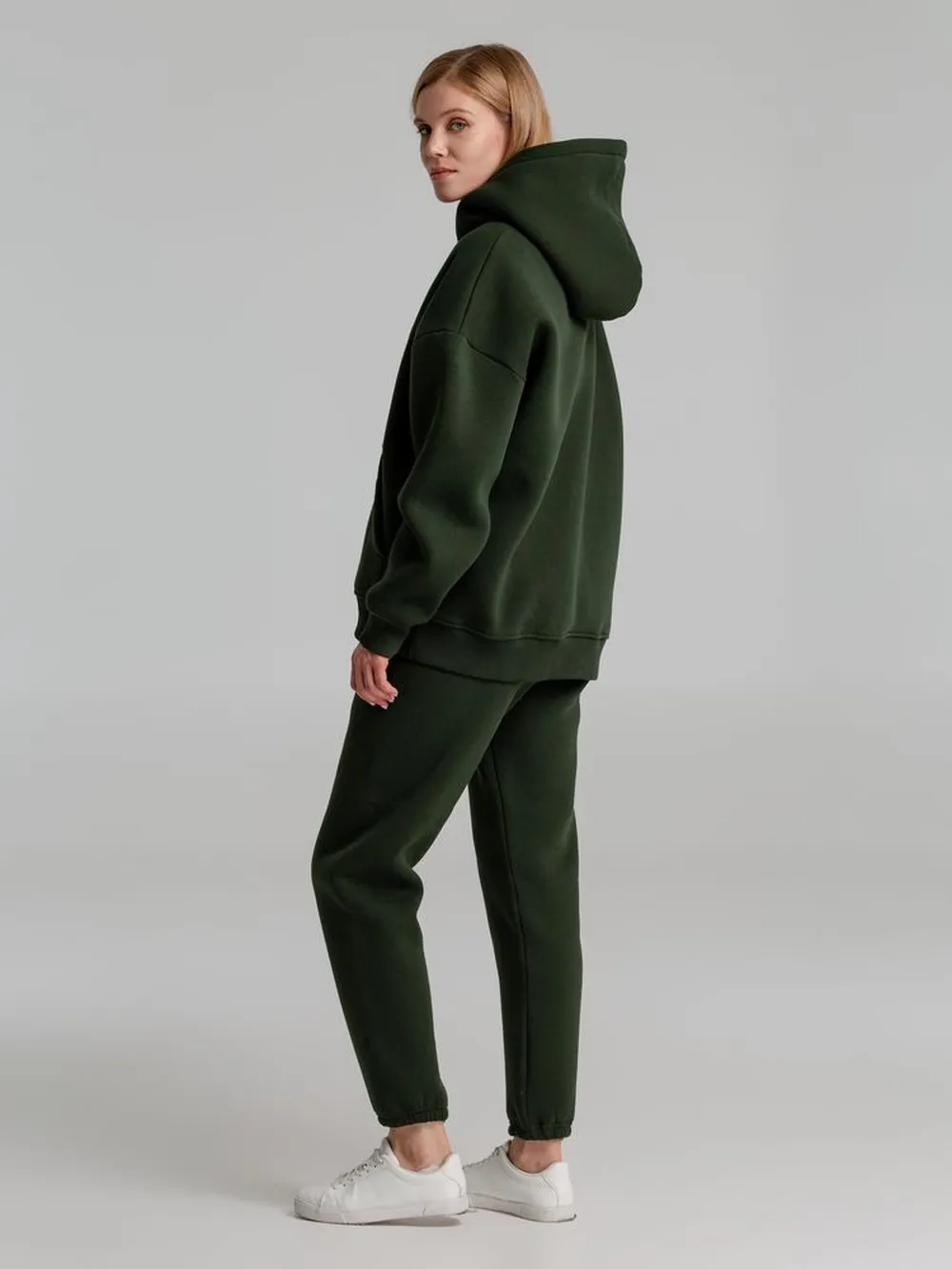 Худи Kulonga Oversize, темно-зеленый (хаки), размер 3XL/4XL заказать онлайн с вашим дизайном на заказ в Москве и области