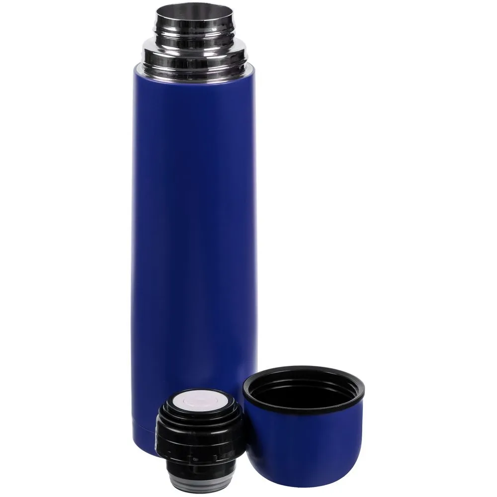 Термос Hiker 750, синий заказать онлайн с вашим дизайном на заказ в Москве и области