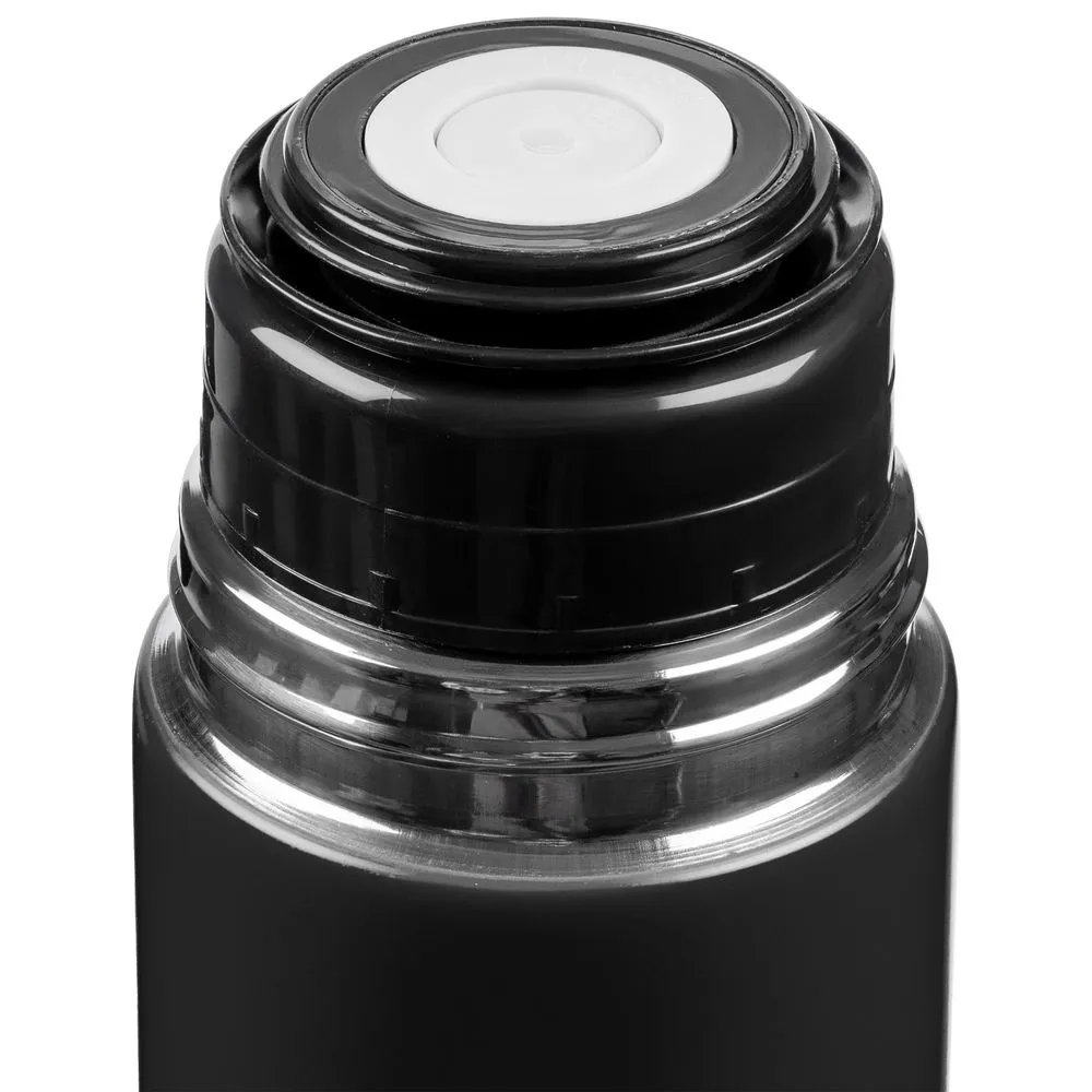 Термос Ammo 1000, черный заказать онлайн с вашим дизайном на заказ в Москве и области