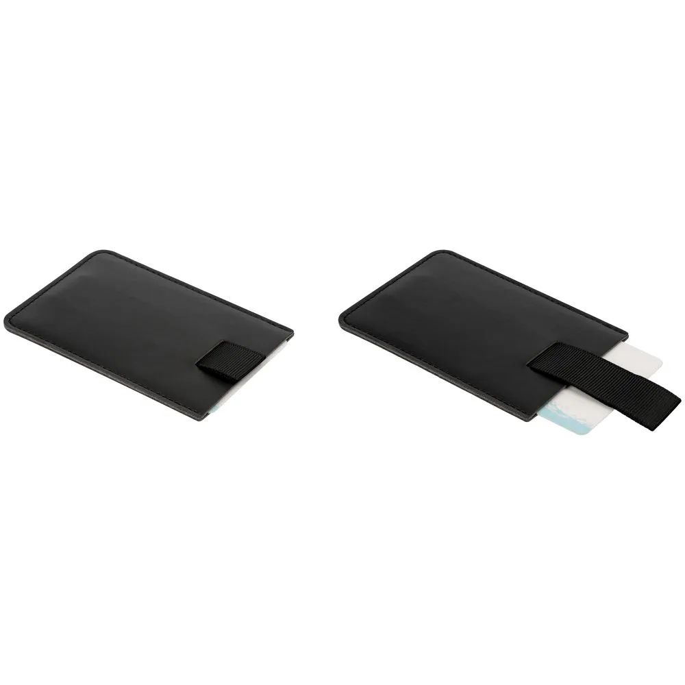 Футляр для карт Poppy с RFID-защитой, черный заказать онлайн с вашим дизайном на заказ в Москве и области