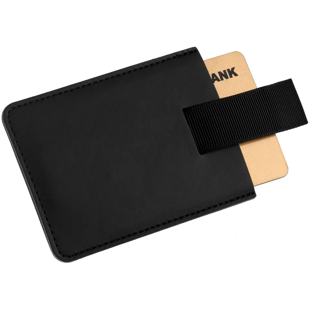 Футляр для карт Poppy с RFID-защитой, черный заказать онлайн с вашим дизайном на заказ в Москве и области