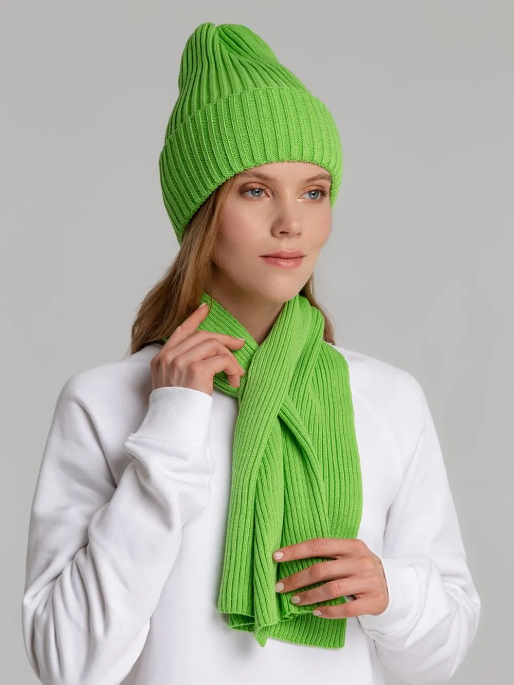 Шарф Yong, светло-зеленый (салатовый) заказать онлайн с вашим дизайном на заказ в Москве и области