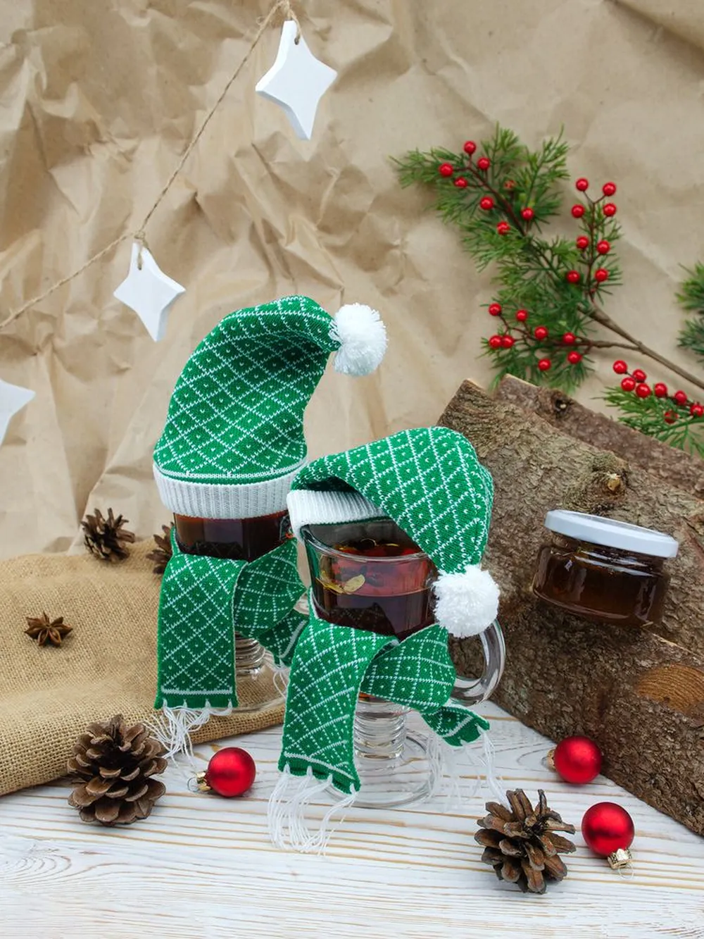 Шарфик на игрушку Dress Cup, зеленый заказать онлайн с вашим дизайном на заказ в Москве и области