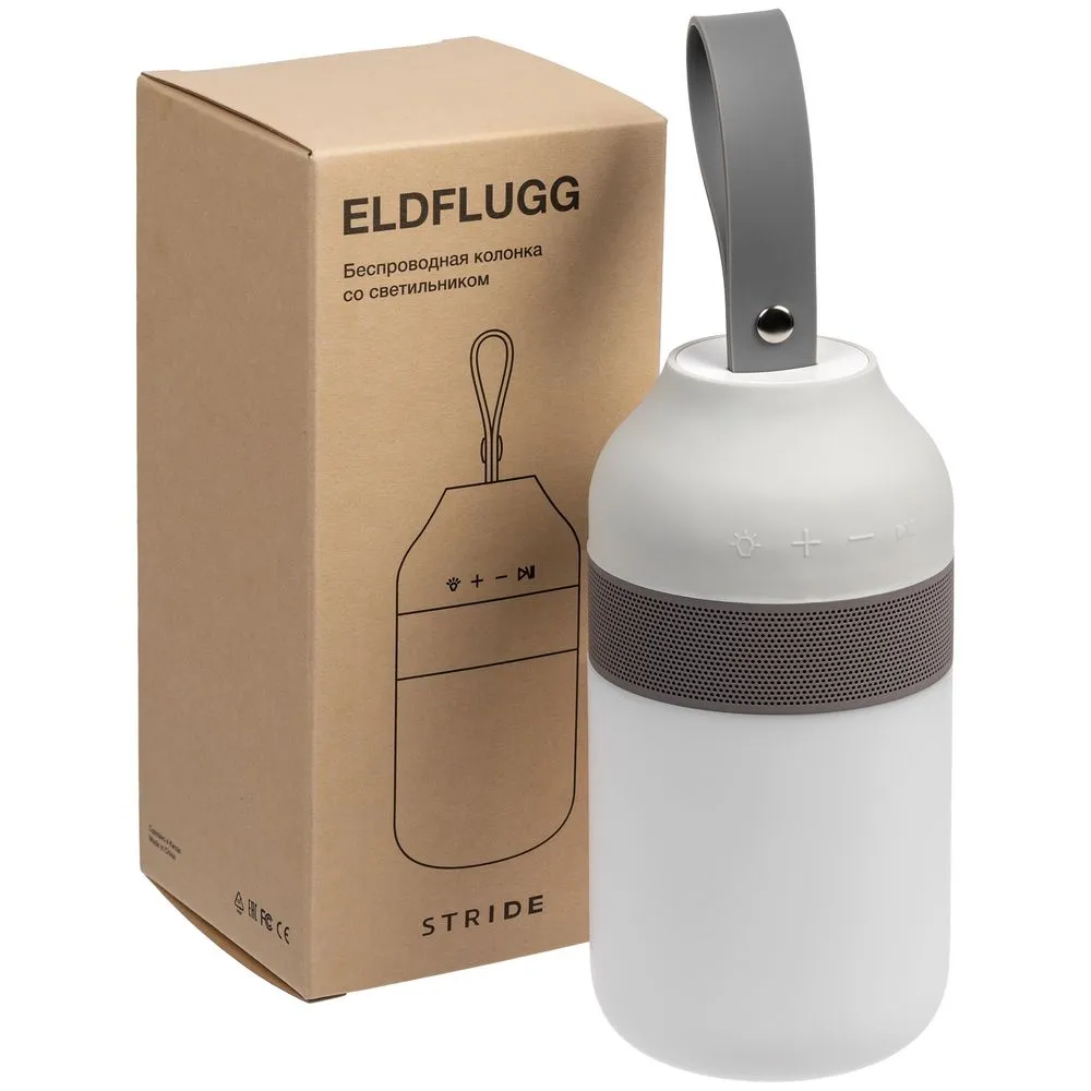 Защищенная колонка Eldflugg с кемпинговым фонарем заказать онлайн с вашим дизайном на заказ в Москве и области