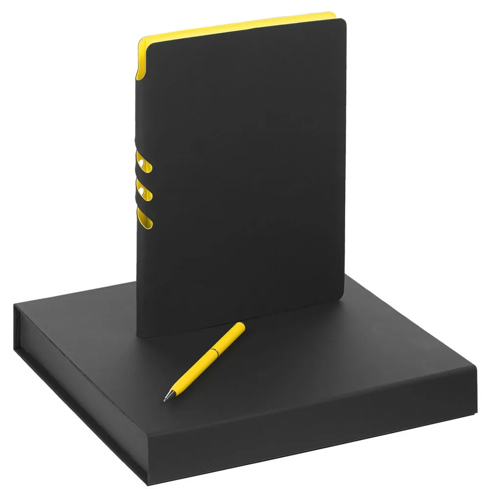 Набор Flexpen Black, желтый заказать онлайн с вашим дизайном на заказ в Москве и области