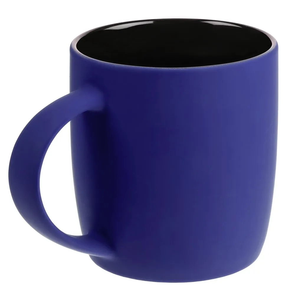 Кружка Surprise Touch Black с покрытием софт-тач, синяя заказать онлайн с вашим дизайном на заказ в Москве и области