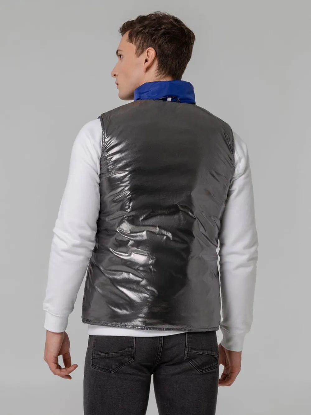 Жилет двусторонний Climb, ярко-синий (сапфир), размер XL заказать онлайн с вашим дизайном на заказ в Москве и области