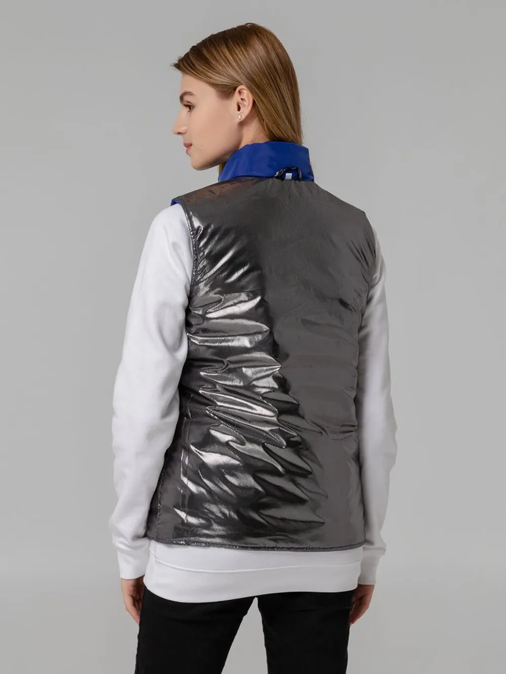 Жилет двусторонний Climb, ярко-синий (сапфир), размер XL заказать онлайн с вашим дизайном на заказ в Москве и области