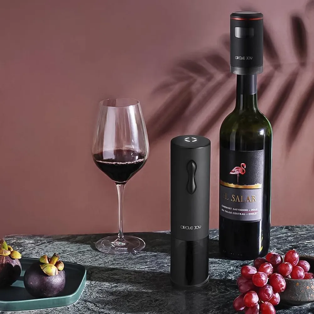 Электрический штопор Circle Joy Mini, черный заказать онлайн с вашим дизайном на заказ в Москве и области