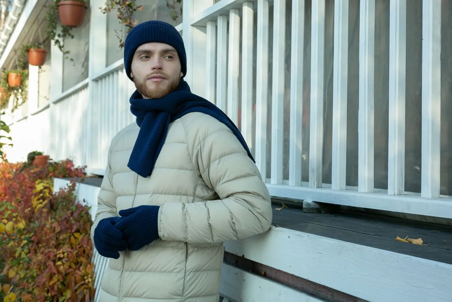 Перчатки Bernard, темно-синие, размер S/M заказать онлайн с вашим дизайном на заказ в Москве и области