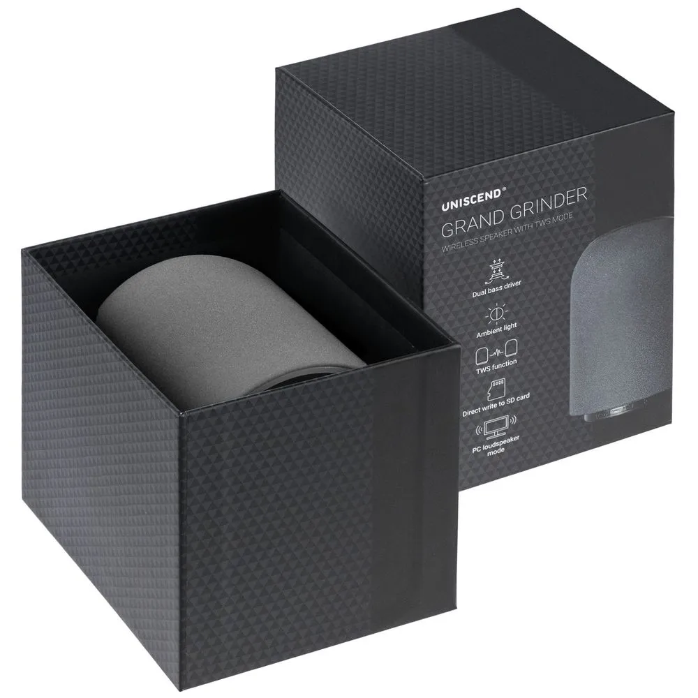 Универсальная колонка Uniscend Grand Grinder, серая заказать онлайн с вашим дизайном на заказ в Москве и области