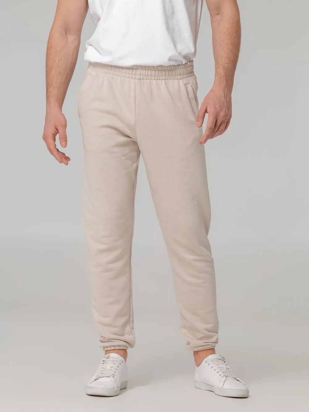 Джоггеры Comfort, бежевые заказать онлайн с вашим дизайном на заказ в Москве и области