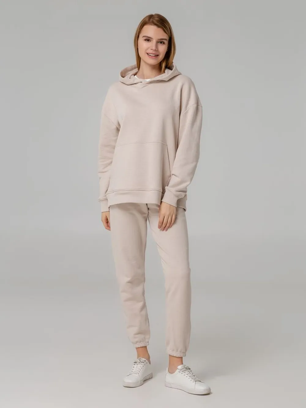 Джоггеры Comfort, бежевые заказать онлайн с вашим дизайном на заказ в Москве и области