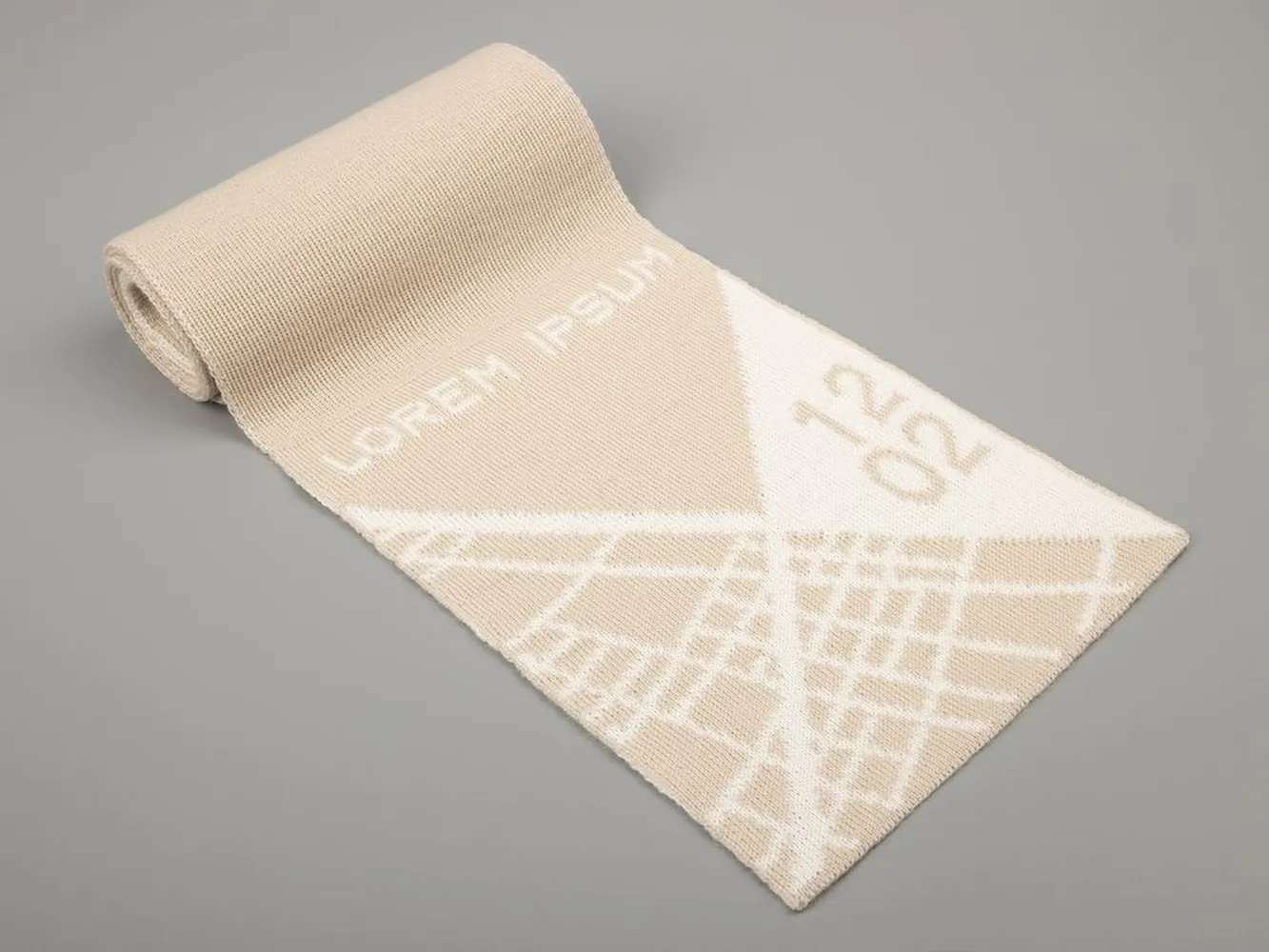 Шарф на заказ Tricksy Rand, S, полушерсть заказать онлайн с вашим дизайном на заказ в Москве и области