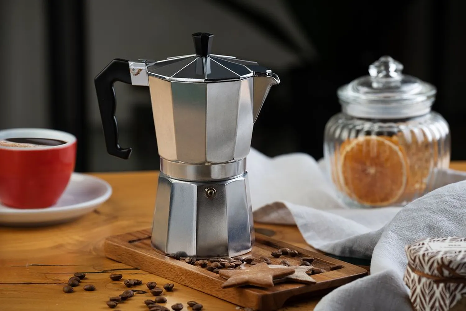 Гейзерная кофеварка Rimini, в коробке заказать онлайн с вашим дизайном на заказ в Москве и области