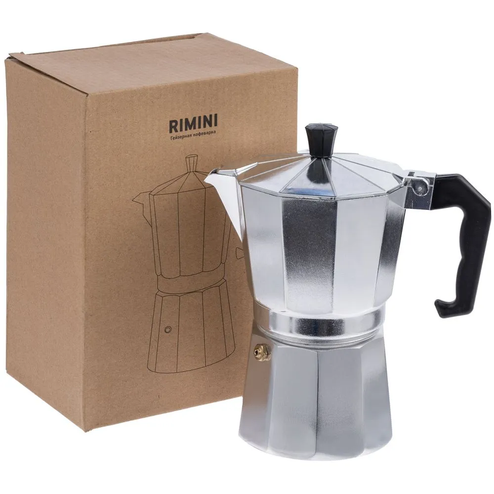 Гейзерная кофеварка Rimini, в коробке заказать онлайн с вашим дизайном на заказ в Москве и области