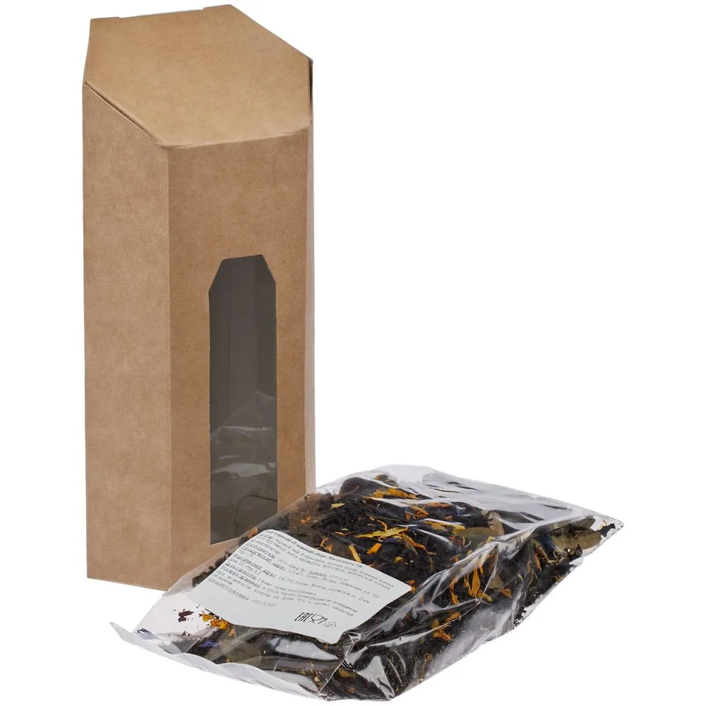 Коробка Six, средняя, крафт заказать онлайн с вашим дизайном на заказ в Москве и области