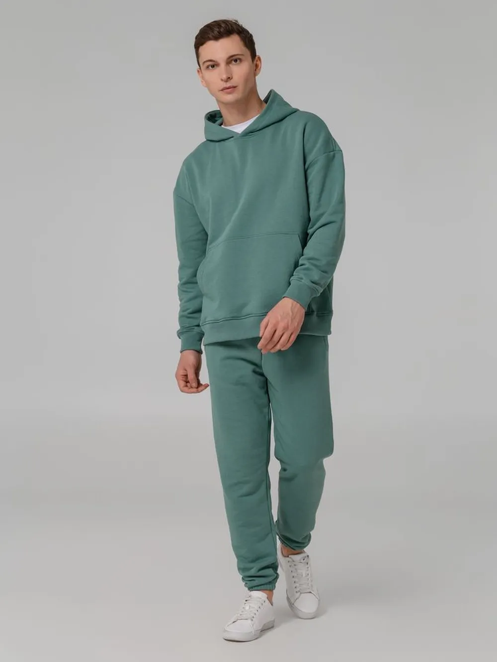 Джоггеры Comfort, серо-зеленые, размер ХS/S заказать онлайн с вашим дизайном на заказ в Москве и области