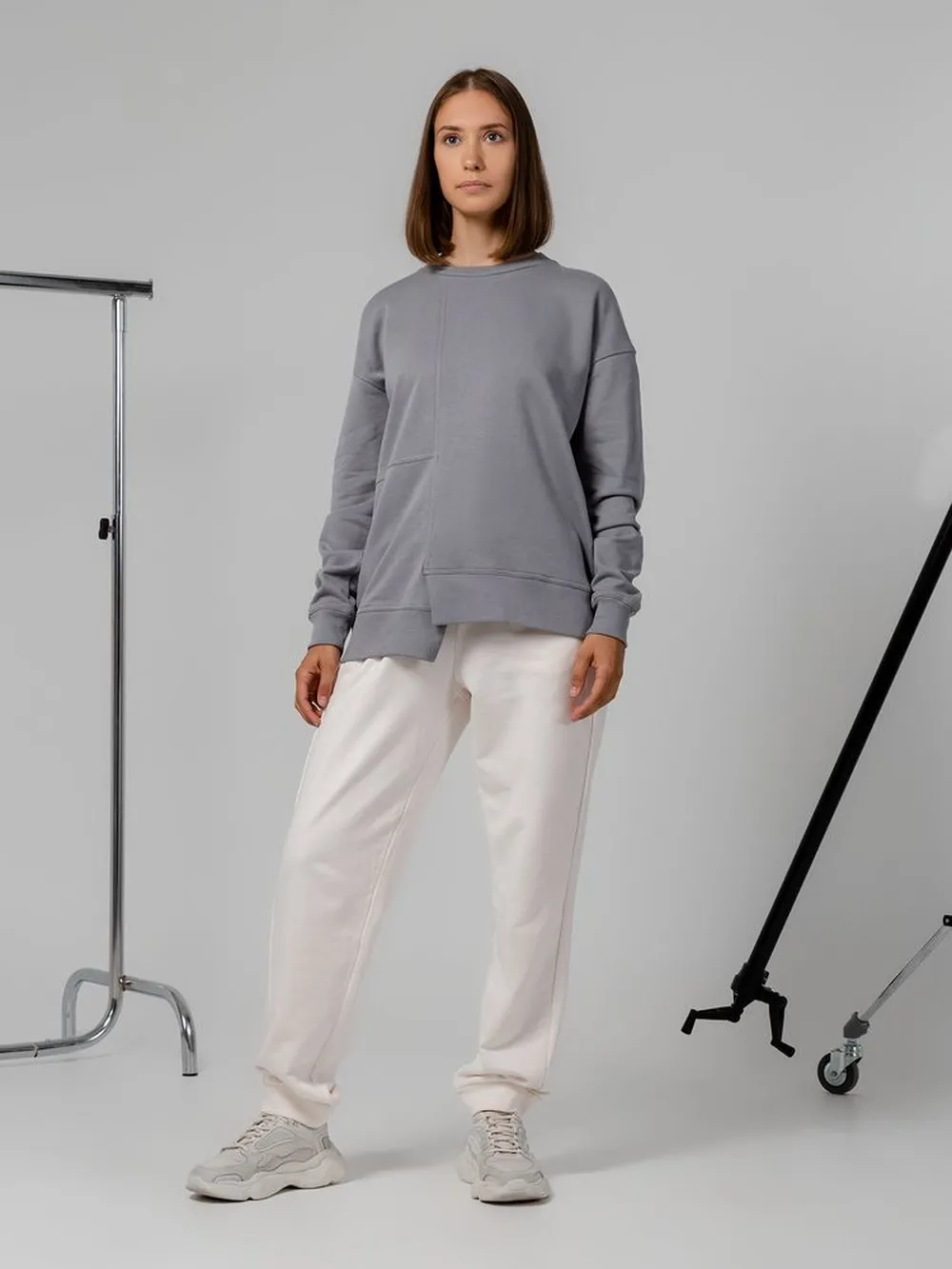 Свитшот Neofit, cветло-серый заказать онлайн с вашим дизайном на заказ в Москве и области